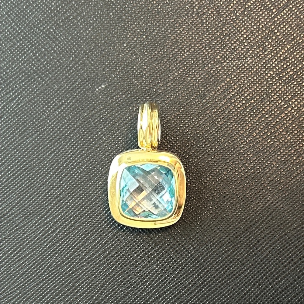 David Yurman Blue Topaz Albion Pendant
